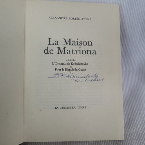 Imagen 4 de 8 de La Maison De Matriona Alexandre Soljenitsyne La Guilde