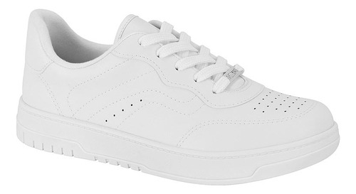 Tênis Vizzano Branco Feminino Flatform Confortável Sola Alta