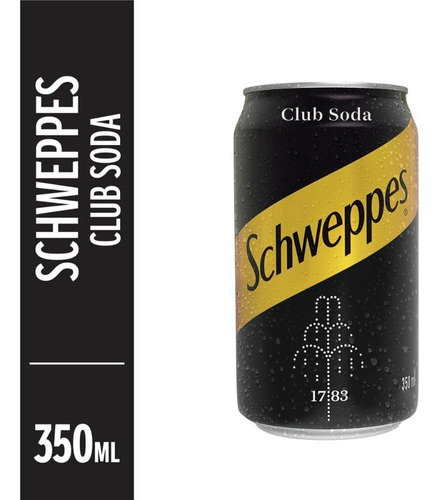 Club Soda Schweppes Lata 350ml