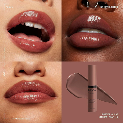 Nyx Professional Makeup Gloss Labial Cor: 17 Ginger Snap