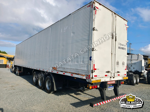 Carreta Semi Reboque Baú Facchini 3 Eixos C/ Pneus 28 Pallet