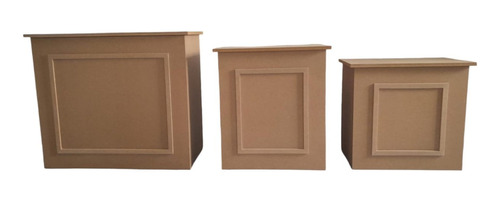 Kit De 3 Mesas Abatibles Candy Bar Mdf 