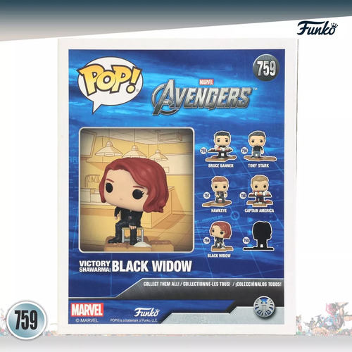 Funko Pop Black Widow Shawarma #759 Marvel Avengers Deluxe