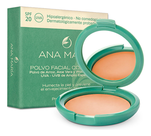  Polvo Compacto Ana Maria Cosmeticos Spf20 