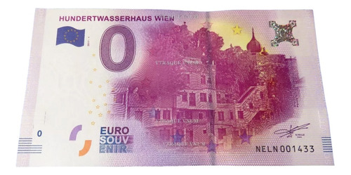 #80 Billete 0 Euro La Casa Hundertwasser Austria 