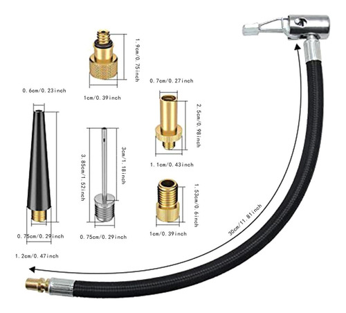 Manguera De Extensión Para Inflador De Bomba De Aire, Tubo .