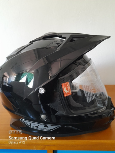 Imagen 4 de 8 de Casco Fly Racing Modelo Trekker Talla M Color Negro Nuevo.