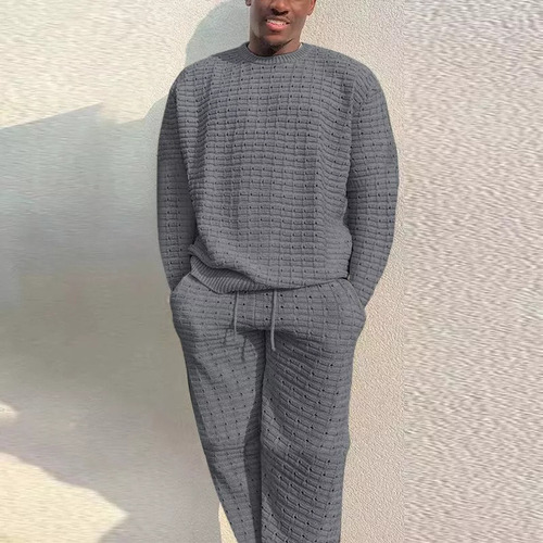 I Conjunto De Camisa Y Pantalón De Manga Larga Para Hombre