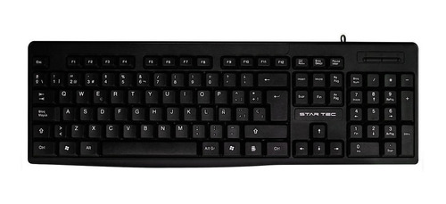 Teclado Almbrico Star Tec St-kb-031 Negro Resistente A Derra