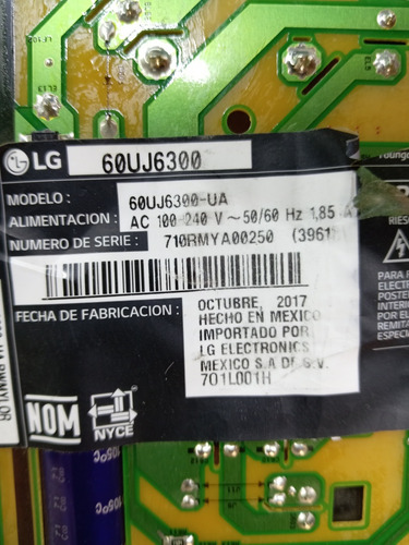 Fuente De Poder Lg 60uj6300 (Usado)