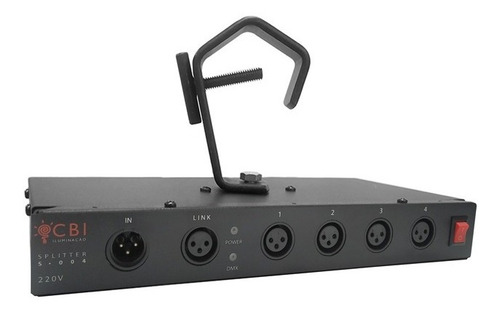 2x Splitter Dmx Amplificador 1 Ent+4 Saidas Isoladas' Cbi 220V