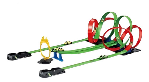 Pista De Juguete Super Mario Kart Bros 3d Land 97cm Autos Color Multicolor