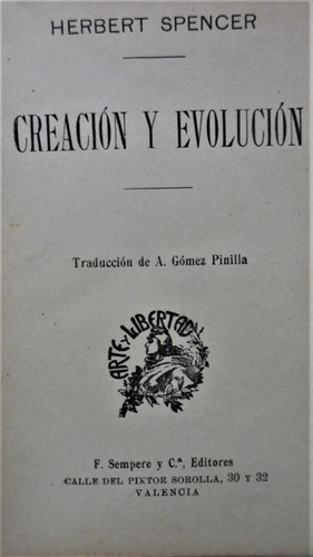 Creacion Y Evolucion Herbert Spencer