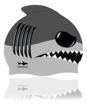 Comprar Gorras Natacion Escualo Infantil Modelo Tiburon Gris Diseño de la tela Estampado Talla unitalla