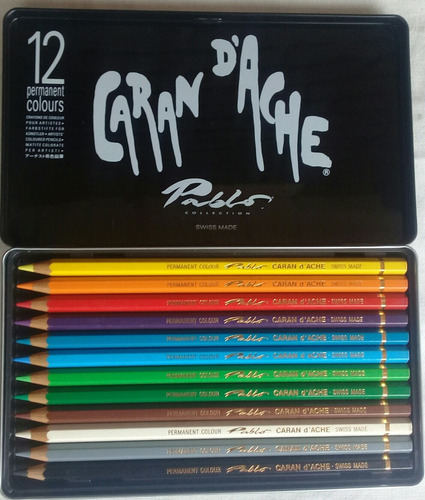 Lapices X 12 Artistas Caran D,ache Pablo Made In Suiza Nuevo