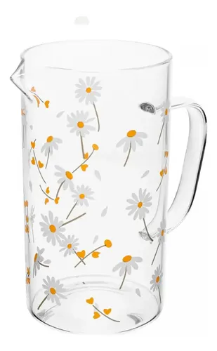 JARRA SUNFLOWER 1,2L VIDRO BOROSSILICATO - WOLFF TRANSPARENTE