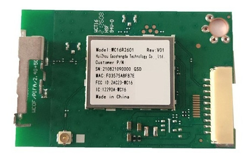 Modulo Wifi Para Sharp Modelo: 4t-c55dl7ur N/p: Wc16r2601