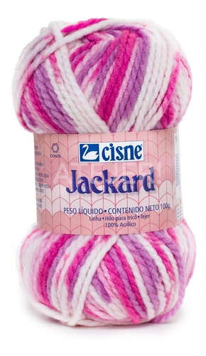 Imagen 4 de 6 de Lana Cisne Jackard 100 % Acrílico Por Ovillo 100 Gramos