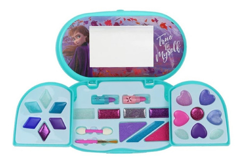 Set Maquillaje Belleza Niñas Frozen Cofre Ovalado 3 Capas