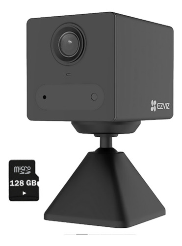 Cámara Vigilancia Cb2 1080p Ezviz Mini Cubo Bateria +sd128gb