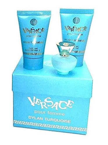 Miniset De 3 Piezas Versace Dylan Turquesa Para Mujer