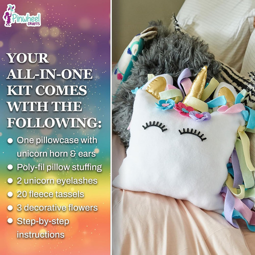 Kit De Almohada Unicornio - Kit De Manualidades Unicornio...