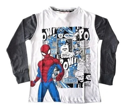 Remera Manga Larga Spiderman Licencia Oficial Marvel®