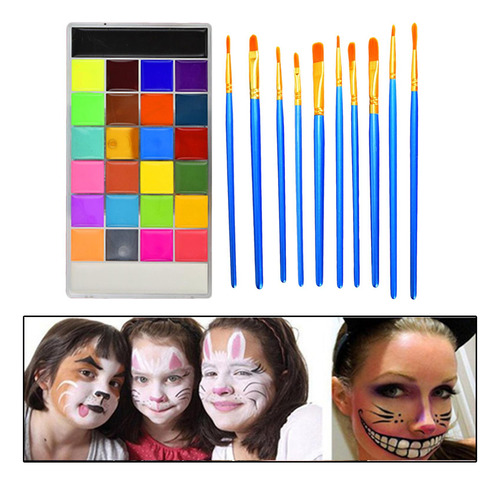 Pintura Facial Para El Cuerpo, Paleta De Maquillaje