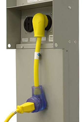 Adaptador Rv 30a A 15/20a, Amarillo Y Azul