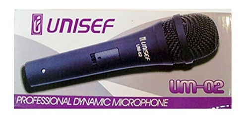 Imagen 1 de 6 de Micrófono Unisef Um-02 Pack Por 2 Negro