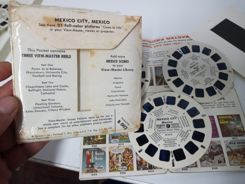 7k Ciudad De Mexico 03 Discos Para View Master Año 1966