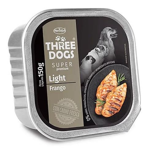 Alimento Completo Perros Three Dogs Super Premium Light 150g