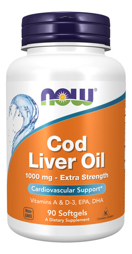 Now Cod Liver Oil 1000mg 90caps