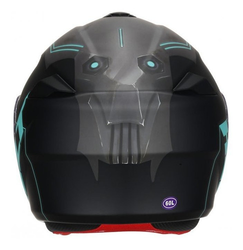 Imagem 4 de 5 de Capacete Helt New Hippo Sci-fi Escamoteavel Robocop