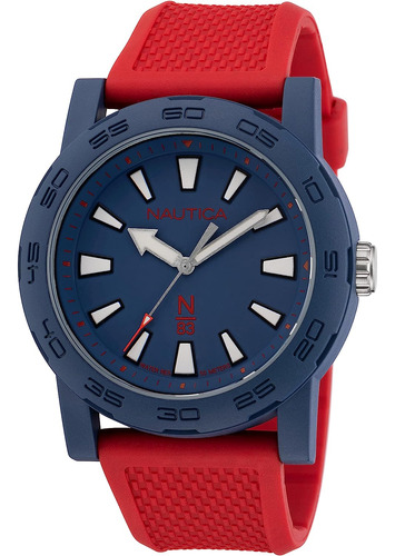 Reloj Pulsera  Nautica Napatf204 Del Dial Azul