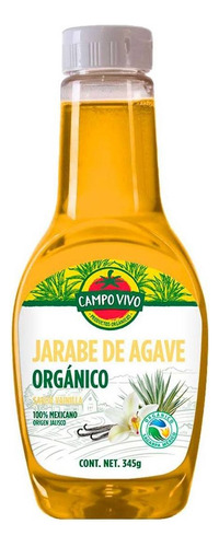 Jarabe De Agave Campo Vivo Sabor Vainilla Orgánico 345g