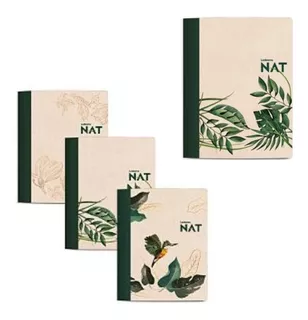 Ledesma Nat Papel 100% Natural Cuaderno tapa flexible 42 hojas pack x 5 21cm x 16cm nat