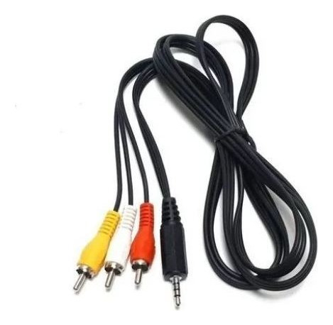 Cabo P2 Para Av 3 Rca Tv Box Lcd Tubo Receptor Áudio Vídeo