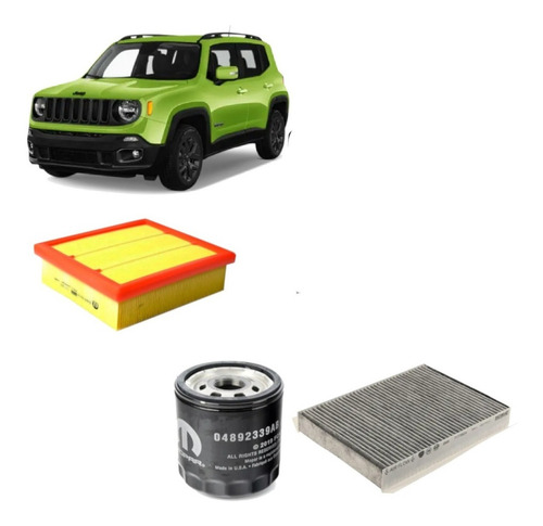 Imagen 1 de 5 de Kit De Filtros Mopar Jeep Renegade 2.4 Nafta