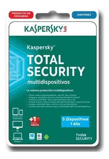 Kaspersky Total Security 3 Pc 1 Año Windows Mac Android