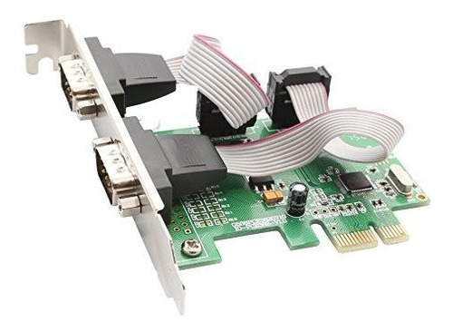 Io Crest 2 Puertos Serie Pci-e 1.0 X 1 Con Soportes De Perfi