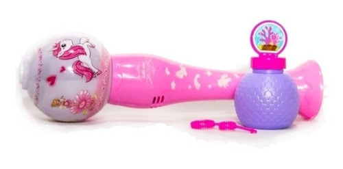 Imagen 3 de 4 de Burbujero Automatico Juliana Con Luz Magico Burbujas Color Unicornio