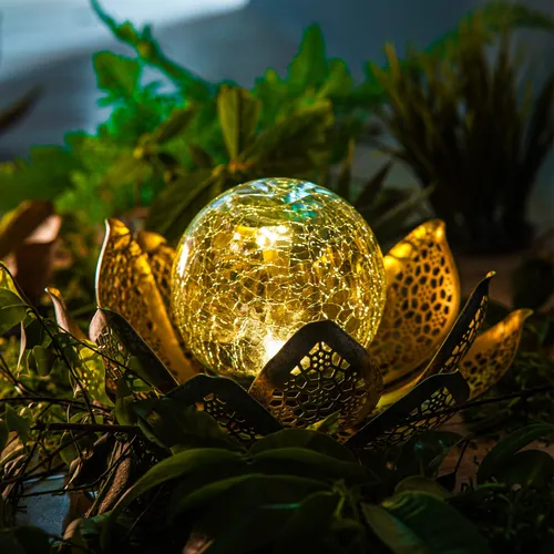 comprar Globo Solar Led Para Decoracion Jardin Exterior Ip65 Cristal
