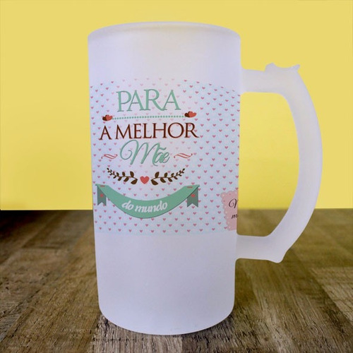 Imagem 3 de 6 de Caneca Chopp Dia Das Mães Personalizada Foto E Vídeo Self
