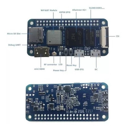 Tarjeta Banana Pi Bpi-m2 Zero H2+ Quad-core Cortex-a7 H265/h