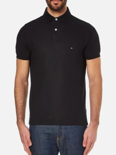 Playera Polo Kamifer Negra-hombre