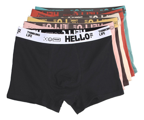 Boxers De Algodón Transpirable For Man 6 Piezas Miveni