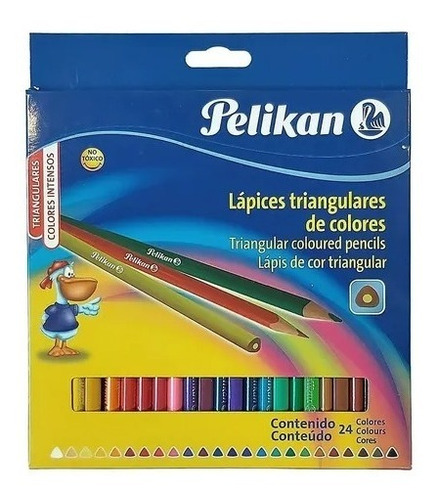 Lapices De Colores Pelikan Triangular X 24un