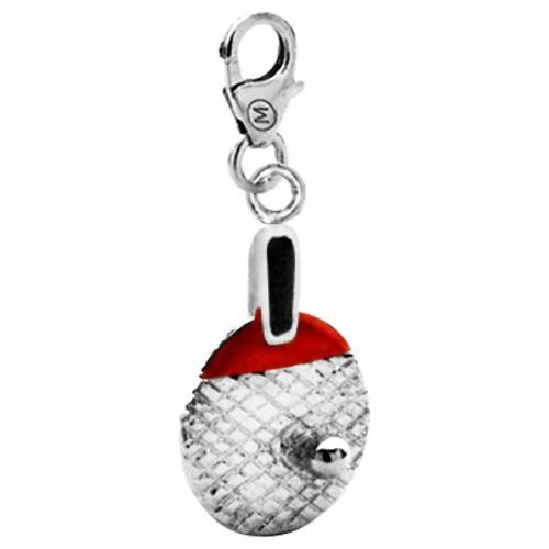 Dije Paleta De Pin Pon Con Pelota, Monona Original,plata 925