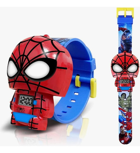 Reloj Digital De Superhéroe Spiderman Para Niñx
